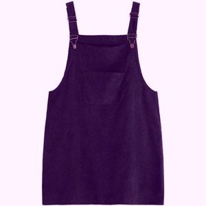 Straps Corduroy Pinafore Short Dressfg